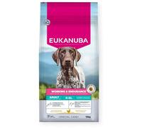 EUKANUBA Working & Endurance Aliment Sec pour Chiens au Poulet Frais - Aliment Sec Special Care hautement énergétique pour Chiens de Travail, de Chasse et chiennes en Gestation ou Lactation, 15 kg
