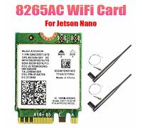 EUKKIC Carte WiFi AC8265 + adaptateur réseau d'antenne 6 DB pour Nano 300 Mbps + 867 Mbps 2,4 GHz 5 GHz Module NGFF BT4.2 à double bande