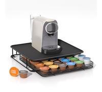 Eukue Porte Capsule pour Dolce Gusto 36 PCs, Tiroirs à Capsules Rangement avec Support Métal, Grande Support Dosette Antidérapants avec Surface Anti-Vibration pour La Maison, Bureau, Café