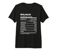 Eulalia Valeur Nutritive Nom Drôle T-Shirt Haut de Gamme