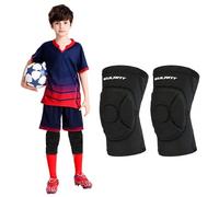 EULANT Elastique Genouillère Volley pour Enfant,Knee Pads Sleeve,Souple Protege Genoux Sport pour Handball Football Skate VTT Yoga Hip Hop Danse Patinage,M