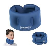 EULANT Oreiller de Voyage Gonflable pour Soutien du Cou, Coussin de Voyage Avion, Collier Cervical Souple pour Avion/S'asseoir pour Dormir/Bureau/Voiture, Minerve Cervicale pour Femme Homme, Bleu
