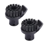EULAPGOE 2 Pièces Accessoires pour Nettoyeurs à Vapeur Brosse Ronde de Nettoyage à Vapeur Buses à Fente Brosses Remplaçables pour Nettoyeurs à Vapeur SC1 SC2 SC3 SC4 SC5 SC6 SC7