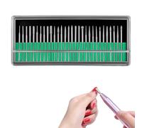 EULAPGOE 30PCS Fraises Diamant 3mm pour Gravure, Coupe et Polissage - Formes variées pour Pierre, Verre, céramique et métal - avec boîte de Rangement Pratique