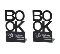 EULAPGOE Serre Livre, 2 pièces cale Livre en métal Rangement Livre Bureau bibliothèque Bureau Bookends Bloc Support