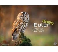 Eulen - Wächter der Nacht - 2026 - Kalender DIN A2: Der Wandkalender mit den schönsten Eulen-Motiven für das Jahr 2026 im extragroßen Format DIN A2 (ca. 60 x 42 cm)!