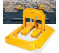 Eulenke 1 Barriere de Parking avec 4 vis d'expansion, arceau parking avec 3 clés, serrure de parking Rabattable, stop parking pour garage, allée