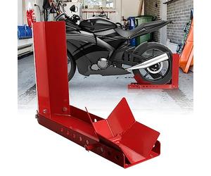 Eulenke 1X Bloque Roue Moto Support moto 9 Trous Béquilles pour Moto Support de Base Convient pour les pneus 8-24 pouces Support de Transport avec 3 trous de d'ancrage Support de roue Pour remorque