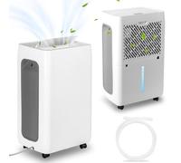 Eulenke Déshumidificateur d’Air Électrique 26L/jour, 3 Modes de Fonctionnement, Affichage Numérique, Réservoir d'eau amovible 4,3L et tuyau d'évacuation, Minuterie 24H