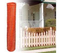 Eulenke Kit de clôture de jardin mobile en plastique de 50 m, hauteur 1 m, clôture de délimitation, clôtures de construction, avertissements et protection - Filet d'avertissement, clôture de sécurité,