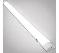 Eulenke Lampe LED 18W pour locaux humides, cave, atelier et extérieurs, 60cm, Blanc neutre