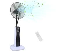 Eulenke Ventilateur Brumisateur, 75 W Ventilateur sur pied avec Télécommande, 3 modes, Minuterie, réservoir d'eau 2 L, Noir