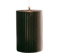 Eulenschnitt Petite Bougie à Rainures - Noire