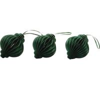 Eulenschnitt Suspensions en Papier - Lot de 3 - 10 cm - vert foncé