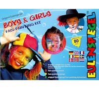 Eulenspiegel - 208106 - Palette de Maquillage Boys & Girls, 8 x 3,5 ML de Couleurs, 1 éponge, 1 Pinceau, 1 Notice de Maquillage