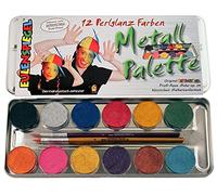 Eulenspiegel set de maquillage 12 couleurs nacre 17 pièces Multicolor