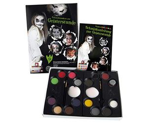 Eulenspiegel 212066 - Palette de maquillage pour l'heure des fantômes, pour env. 120 masques, vegan, couleurs de maquillage