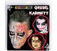 Eulenspiegel 450161 - Kit de maquillage Cabinet des horreurs, set de 17 pièces, carnaval, Halloween, fête à thème
