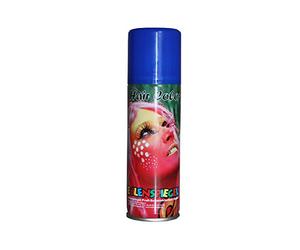 Eulenspiegel 819333 - Spray colorant pour cheveux, bleu, fluorescent, 125 ml, Carnaval, Halloween, Fête à thème