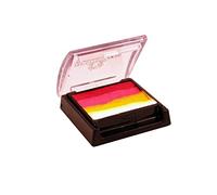 Eulenspiegel - Fard à paupières Profi-Aqua Split Cake 6 ml, Sunset | Maquillage à base d'eau pour le maquillage du visage et du corps, pour le carnaval et les soirées à thème