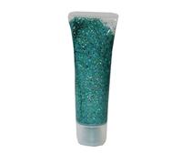 Eulenspiegel - Gel scintillant, Body Glitter, paillettes pour le corps, maquillage, carnaval, festival, Bijou Vert