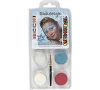 Eulenspiegel Kit motifs Reine des Glaces 204825 – 3 couleurs, poudre, pinceau, pour env. 40 masques