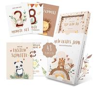 EULENTALER Cartes jalons Baby Boho | L'original | Boîte incluse