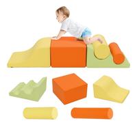 EULEUY Tapis d'escalade pour enfant en éponge, blocs de construction en mousse, jouets Montessori Soft Play, cube de motricité à partir de 1 an, pour la maison et la crèche