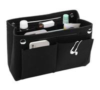 Eulihent Organisateur de Sac à Main 30x10x20cm, Sac à Main Organiseur, Sac à Main avec plusieurs compartiments, Facile à transporter, il convient à tous les types de bagages et de sacs à main (Noir)