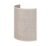 Euluna - Applique murale en jute hauteur 24 cm demi-cercle blanc/écru