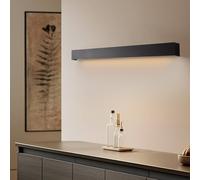 Euluna Applique murale LED Straight M Nowodvorski Lighting, noir, Salon / Salle à manger, Métal, Moderne, Applique Murale LED