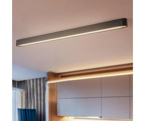 Euluna Plafonnier Soft Nowodvorski Lighting, noir, Salon / Salle à manger, Aluminium, Moderne, Plafonnier