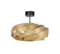 Euluna Plafonnier Vento à intensité variable (Moderne) en Doré Métal e. a. pour Salon & Salle manger (1 lampe,à E27), Luminaire Lampe Plafond Eclerage Eclairage Interieur