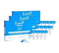 EUMILL | Protection | Gouttes oculaires lubrifiantes & hydratantes | Yeux fatigués, secs & exposés aux écrans | Sans conservateur | Compatibles avec lentilles de contact | Lot de 3x 10 unidoses 0,5ml