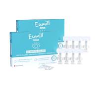 EUMILL | Repair | Sécheresse oculaire | Gouttes oculaires lubrifiantes, hydratantes & réparatrices | Acide hyaluronique réticulé | Compatibles avec lentilles de contact | Lot de 2x 10 unidoses 0,5ml