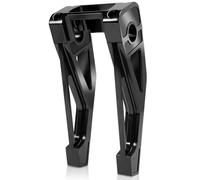 Eumti Rehausseurs de guidon de 25,4 cm de haut, serrage de 2,5 cm, chromé, convient pour Harley Dyna Sportster M8 Softail Street Bob Low Rider ST Standard 2018-2024