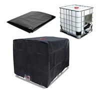 EUNEWR Bâche Réservoir d'eau IBC 800L Housse de Réservoir,Oxford 210D Étanche à la poussière et aux UV Capôt de Protection Container Citerne Eau pour IBC Conteneur,Housse De Protection IBC
