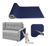 Eunice Tapis griffoir pour chat, tapis de rechange autocollant pour chat, tapis de rechange pour mur d'arbre, poteau à griffer, protection de canapé à faire soi-même (bleu foncé, 200 x 40,1 cm)