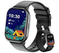 EUNICECG Montre Connectée Enfant Garcon Fille - Podometre Cardiofrequencemetre Suivi du Sommeil 100+ Modes de Sports Reveil Chronomètre Calculatrice Jeux Cadeau - Digitale Montre Enfant Adolescent