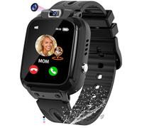 EUNICECG Montre Connectée Enfant pour Garçon Fille avec GPS Localisation Réveil Jeux de Puzzle Téléphone Étanchéité IP68 Caméra HD SOS Anniversaire Cadeaux Numérique Montre Enfant