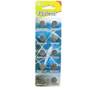 Eunicell AG12 Lot de 10 piles bouton alcalines piles G12/LR43/LR43SW/LR1142 LR1142SW SR1142W de type 301/386