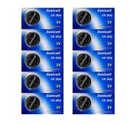 EUNICELL Lot 10 Piles Lithium CR2032 BR2032 DL2032
