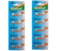 EUNICELL -Lot de 20 PILES AG3 / 392 / LR41 / SR41SW 1.5V Alcaline G
