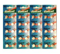 EUNICELL - Lot de 40 piles AG10 LR1130 LR54 1,5 volt