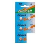EUNICELL - Lot de 5 PILES AG3 / 392 / LR41 / SR41SW 1.5V Alcaline G