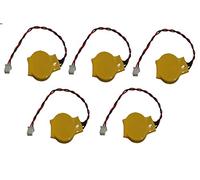 Eunicell Lot de 5 piles CMOS BIOS CR2032 avec fiche 3 broches 3 V pour PC jetable FBA