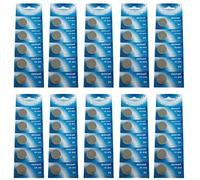 EUNICELL - Lot de 50 x piles bouton lithium cr2032 - 3v