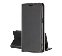EuoDuo Coque Magnétique pour Realme C11 2021 / Realme C20 / C21 Étui Rabattable en Cuir PU Housse Pochette à Clapet Aimant Ferme Portefeuille avec RFID Blocage Fentes pour Cartes - Noir
