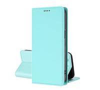 EuoDuo Coque Magnétique pour Samsung Galaxy A20e Étui Rabattable en Cuir PU Housse Pochette à Clapet Aimant Ferme Portefeuille avec RFID Blocage Fentes pour Cartes - Vert Menthe