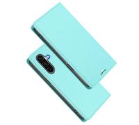 EuoDuo Coque Magnétique pour Samsung Galaxy S20 Étui Rabattable en Cuir PU Housse Pochette à Clapet Aimant Ferme Portefeuille avec RFID Blocage Fentes pour Cartes - Vert Menthe